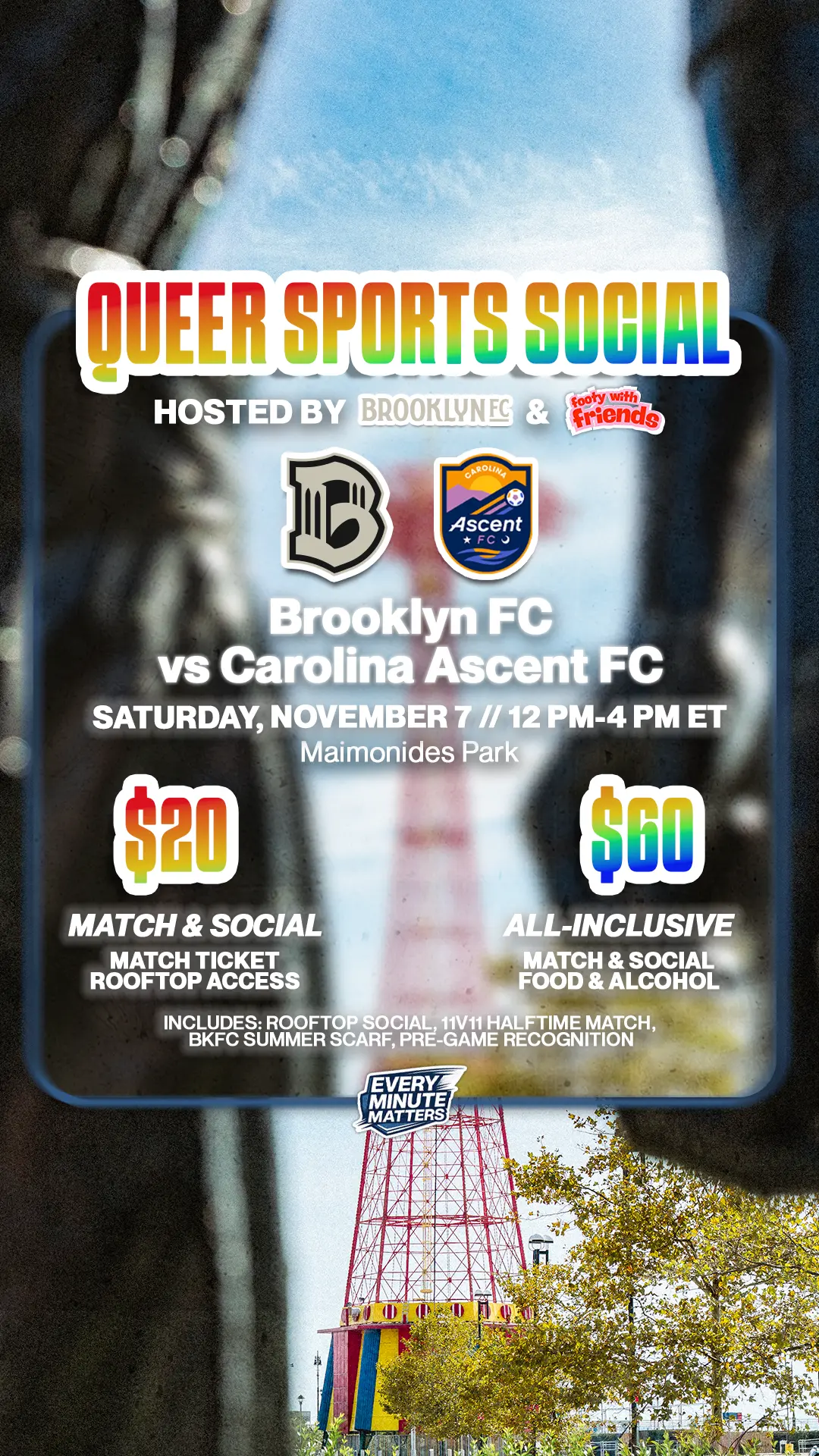 Footy with Friends x Brooklyn FC Pride Game